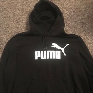 Puma black pullover hoodie xl